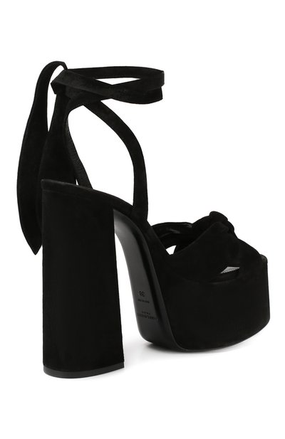 Замшевые босоножки  paige SAINT LAURENT, арт. 551819/0LI00, фото 4