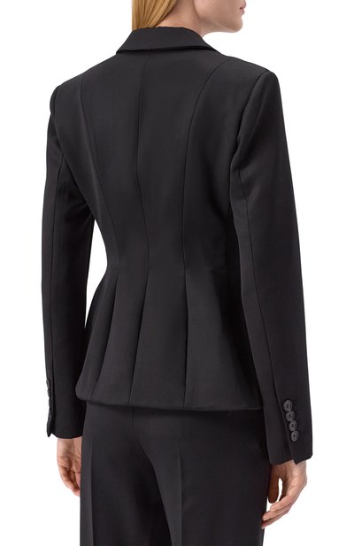 Шерстяной жакет GIUSEPPE DI MORABITO черного цвета по цене 115000 руб., арт. 04SSJA114 04410A, фото 4 Шерстяной жакет GIUSEPPE DI MORABITO, арт. 04SSJA114 04410A, фото 4