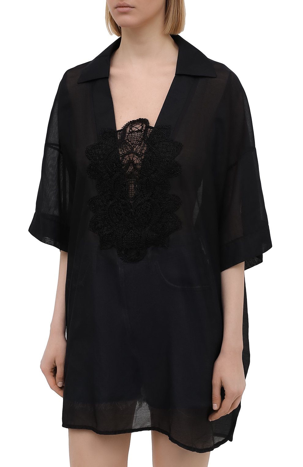 Туника из хлопка и шелка LILA EUGENIE, арт. 2115 MINI, фото 3