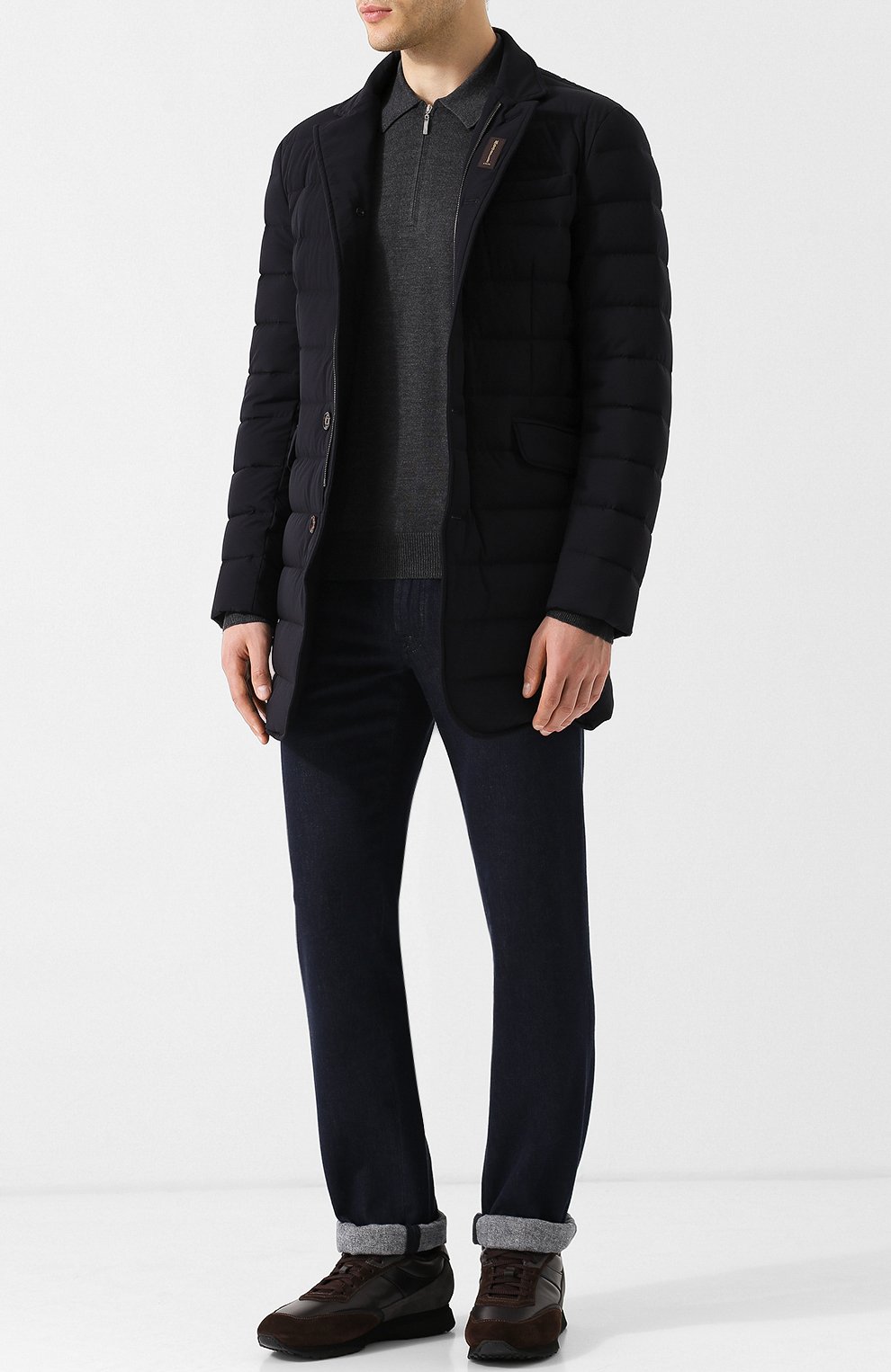 Шерстяное поло GRAN SASSO темно-серого цвета по цене 27500 руб., арт. 55125/14290, фото 2 Шерстяное поло GRAN SASSO, арт. 55125/14290, фото 2