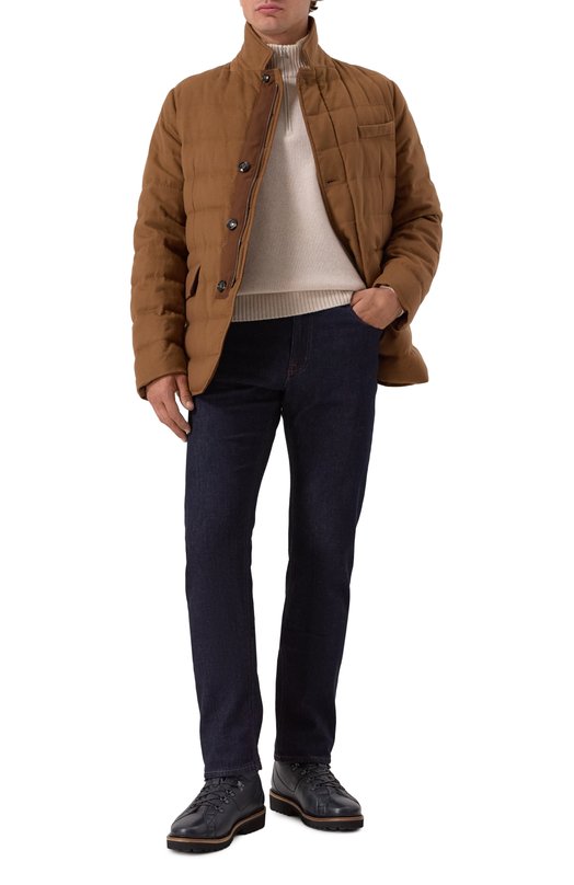 Кожаные ботинки Kiton USSA175N0012602/M Синий  USSA175N0012602/M Фото 2