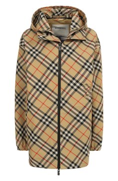 Женская куртка BURBERRY бежевого цвета, арт. 8087231 | Фото 1 (Материал внешний: Синтетический материал; Рукава: Длинные; Длина (верхняя одежда): Короткие; Кросс-КТ: Легкие, Куртка; Стили: Кэжуэл)