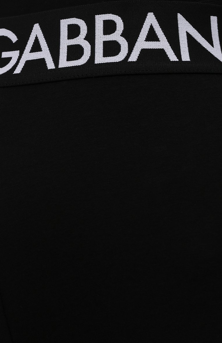 Женские легинсы DOLCE & GABBANA черного цвета, арт. FTB5TT/FUEEY | Фото 5 (Материал внешний: Хлопок; Длина (брюки, джинсы): Стандартные; Стили: Спорт-шик; Женское Кросс-КТ: Леггинсы-одежда, Леггинсы-спорт)