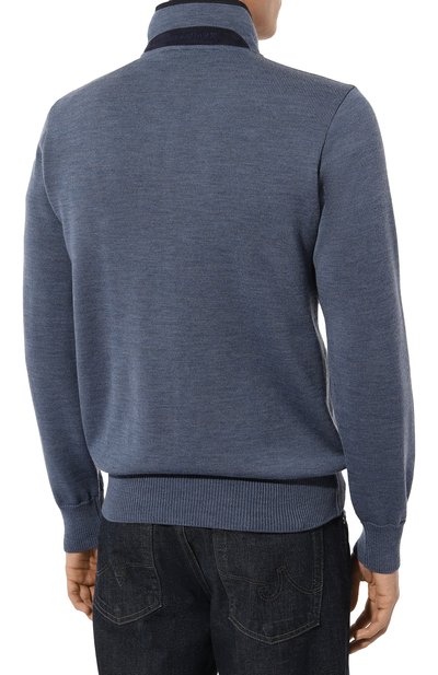 Шерстяной джемпер PAUL&SHARK синего цвета по цене 64250 руб., арт. 14311152, фото 4 Шерстяной джемпер PAUL&SHARK, арт. 14311152, фото 4