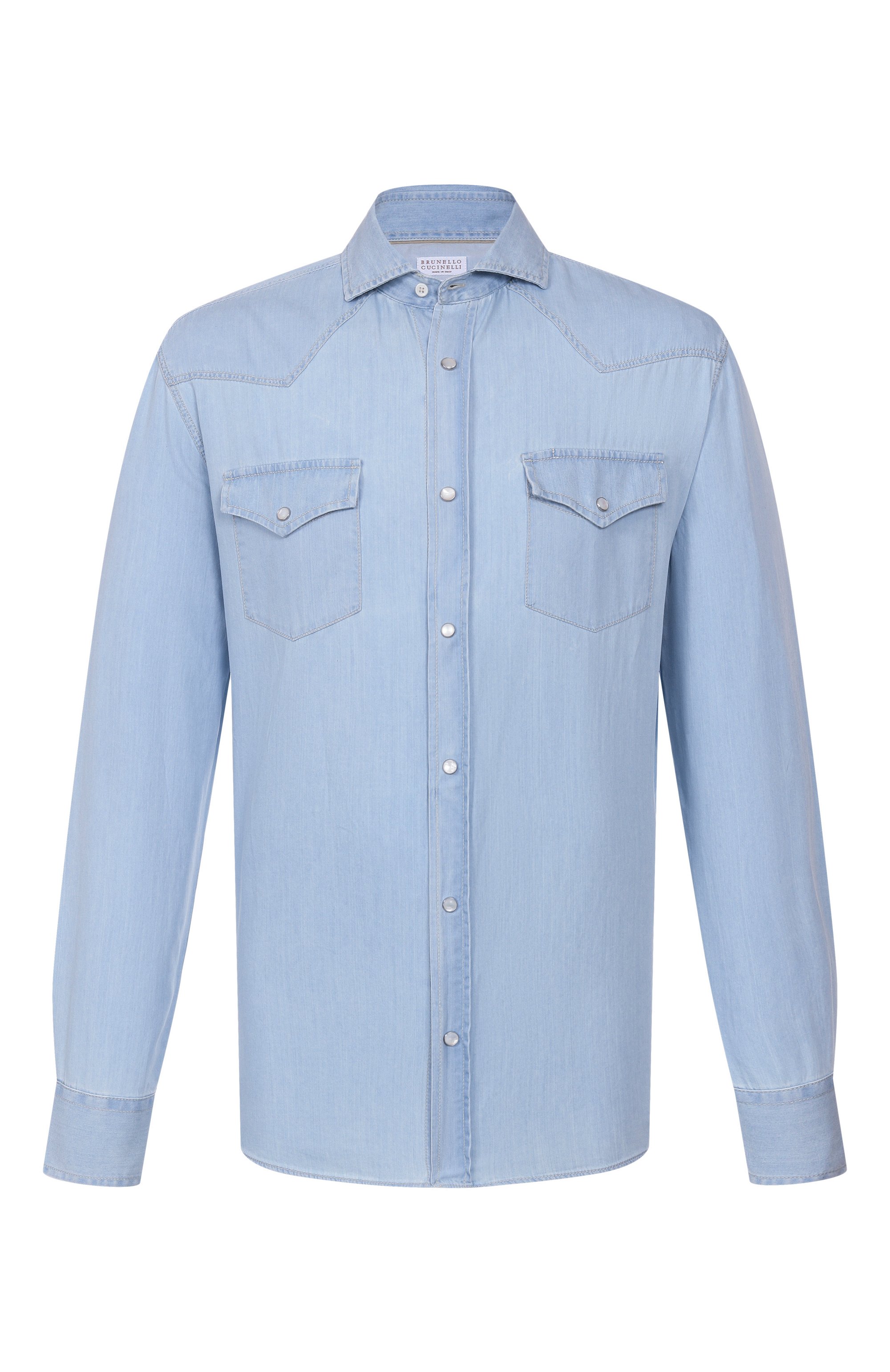 Джинсовая рубашка BRUNELLO CUCINELLI, арт. MR6834008, фото 1