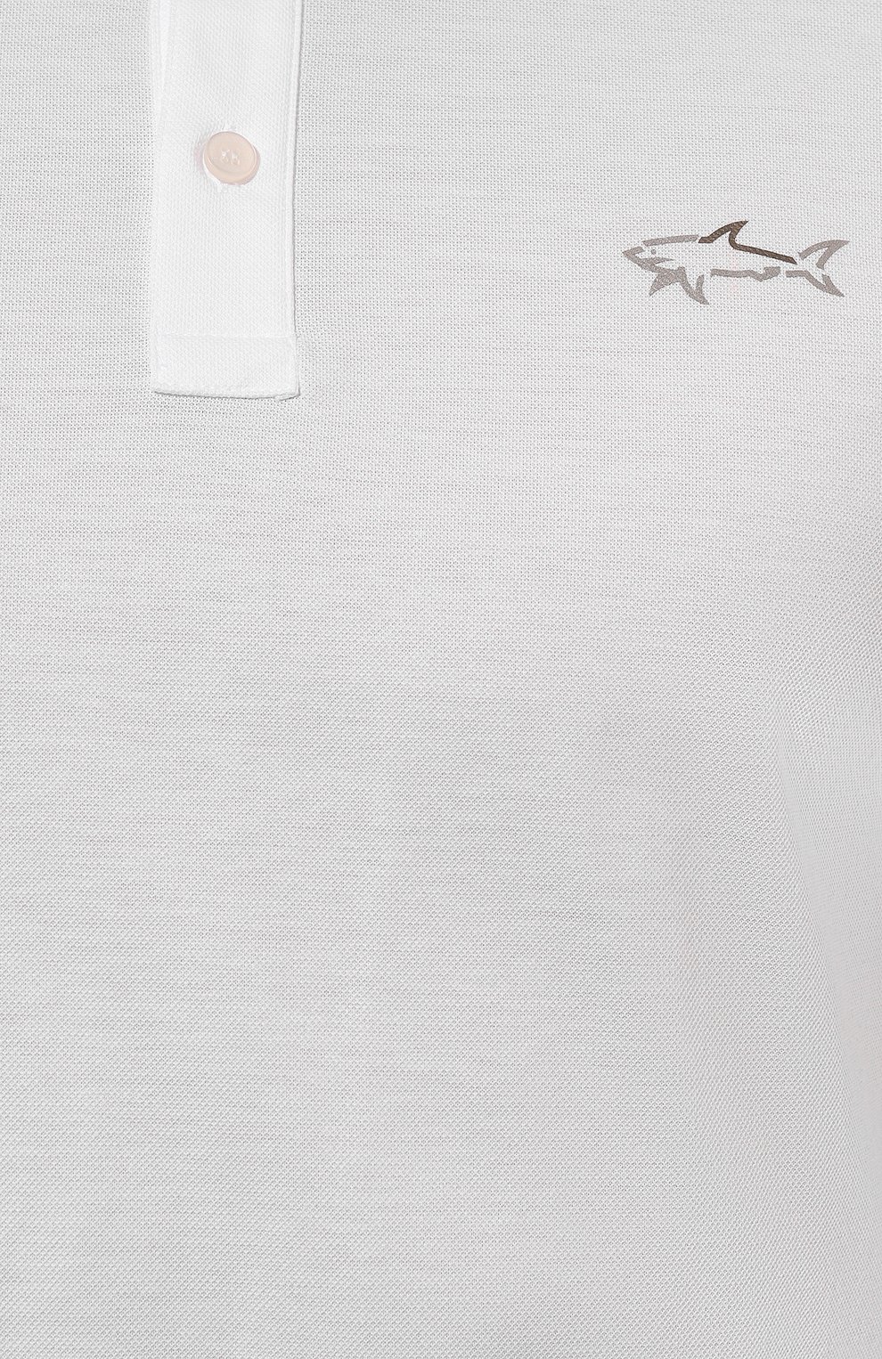 Хлопковое поло PAUL&SHARK белого цвета по цене 23000 руб., арт. 24411327/3XL-6XL, фото 5 Хлопковое поло PAUL&SHARK, арт. 24411327/3XL-6XL, фото 5