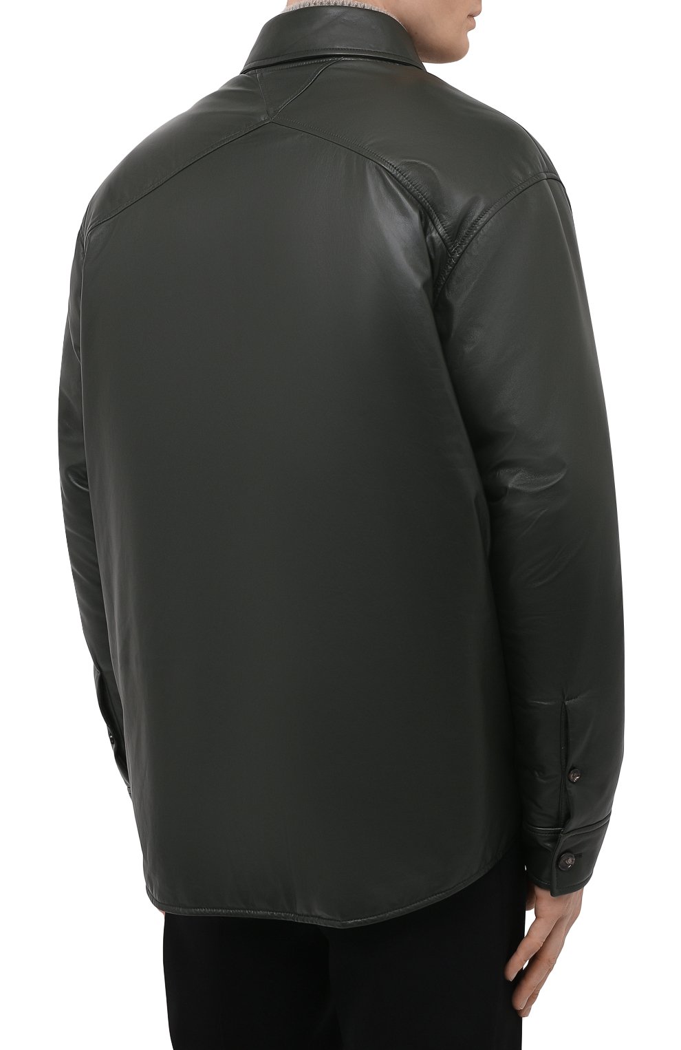 Кожаная рубашка BOTTEGA VENETA, арт. 663218/V16H0, фото 4
