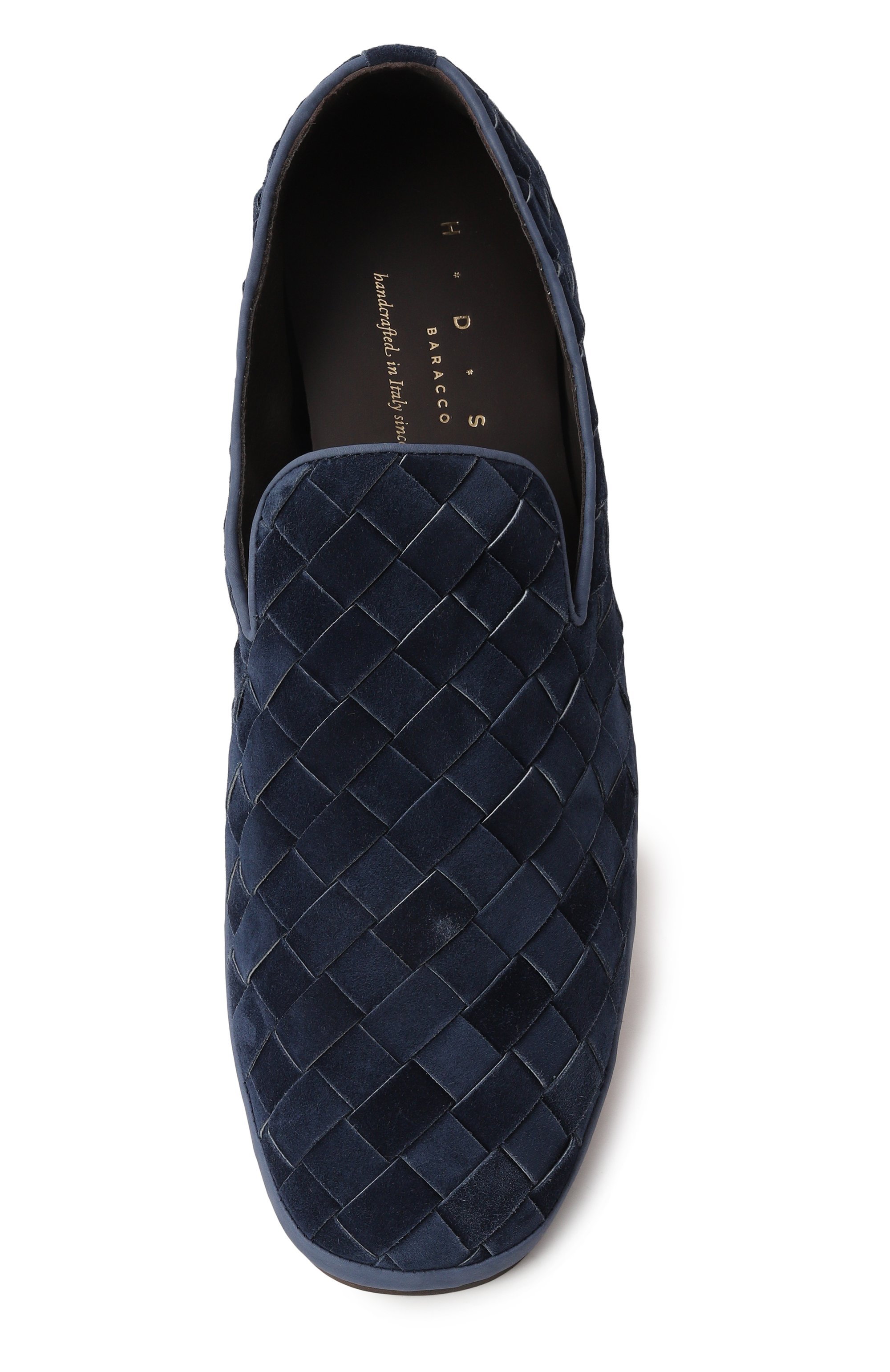 Замшевые лоферы guinea H`D`S`N BARACCO синего цвета по цене 58300 руб., арт. GUINEA.S.3*, фото 6 Замшевые лоферы guinea H`D`S`N BARACCO, арт. GUINEA.S.3*, фото 6