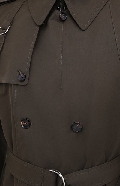 Хлопковый тренч ALEXANDER MCQUEEN, арт. 615573/QPS44, фото 5