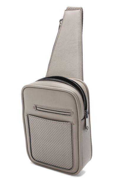 Кожаный рюкзак ZEGNA серого цвета по цене 108000 руб., арт. LHPTT-C1609P, фото 4 Кожаный рюкзак ZEGNA, арт. LHPTT-C1609P, фото 4