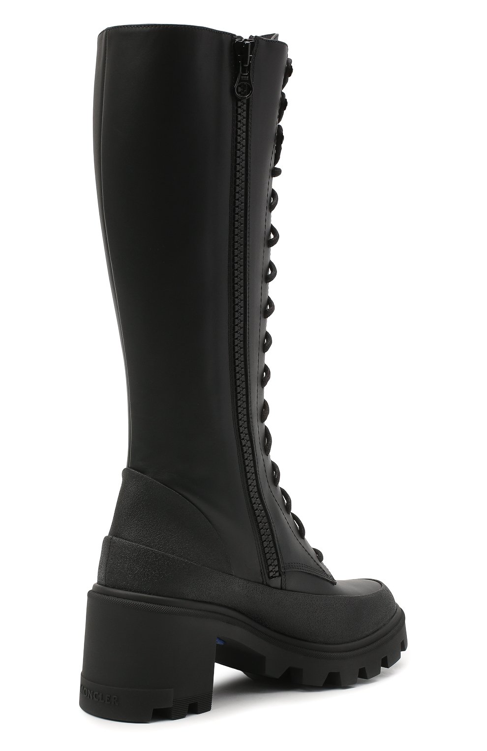 Кожаные сапоги c boots MONCLER черного цвета по цене 97650 руб., арт. F2-09B-4G702-00-02SEP, фото 4 Кожаные сапоги c boots MONCLER, арт. F2-09B-4G702-00-02SEP, фото 4
