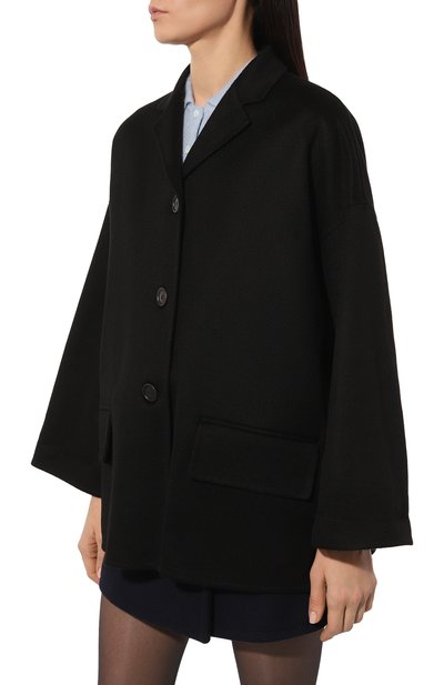 Кашемировое пальто PRADA черного цвета по цене 500000 руб., арт. P624O-1XON-F0002-202, фото 3 Кашемировое пальто PRADA, арт. P624O-1XON-F0002-202, фото 3