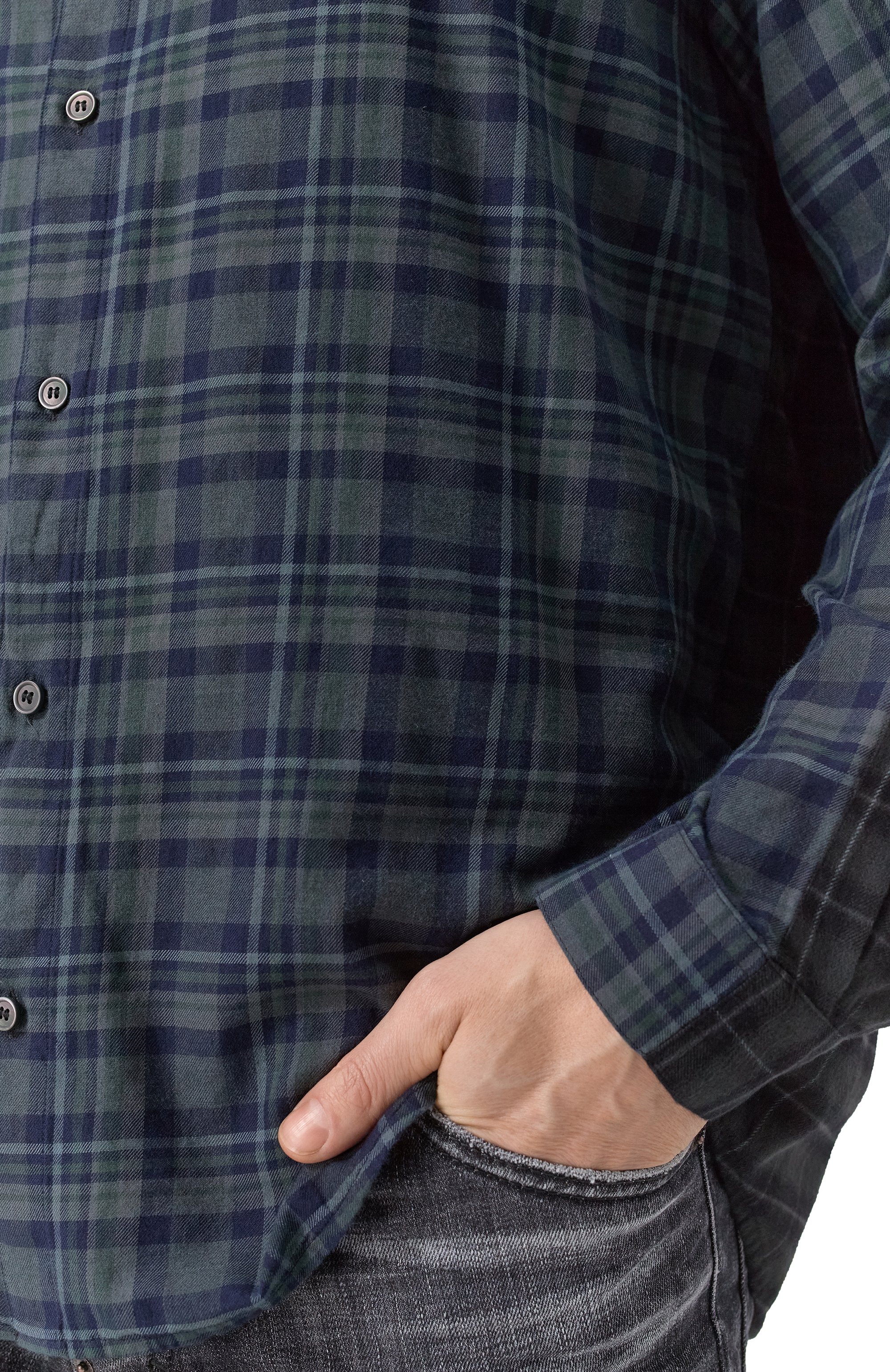 Рубашка из хлопка и вискозы DIESEL, арт. A17722/0EPAZ, фото 5