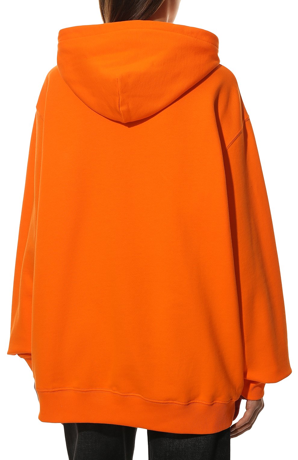Хлопковое худи MSGM оранжевого цвета по цене 28200 руб., арт. 3341MDM160 227799, фото 4 Хлопковое худи MSGM, арт. 3341MDM160 227799, фото 4