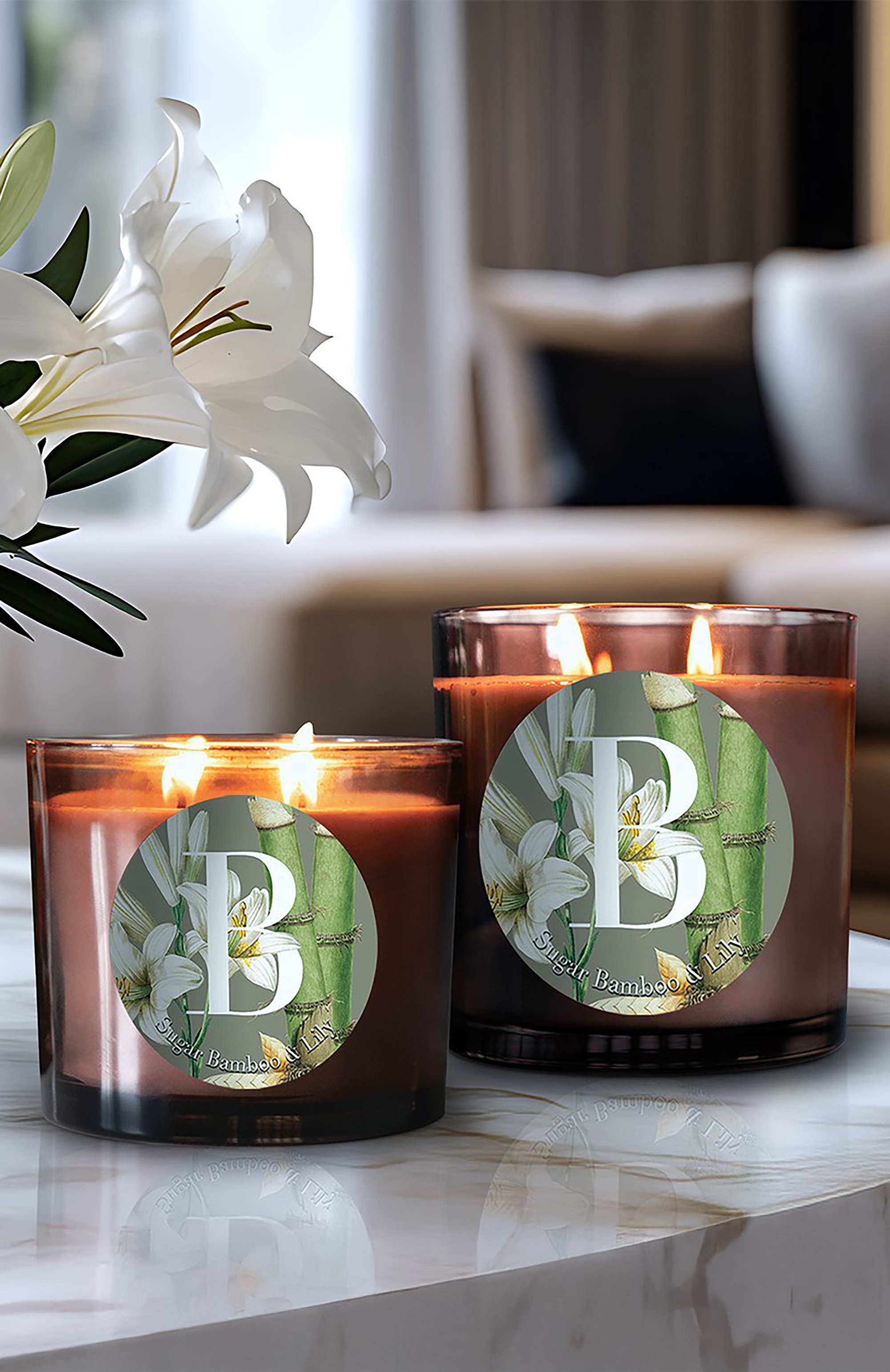 Свеча sugar bamboo & lily (350g) PERNICI, арт. 8001962090599, фото 2