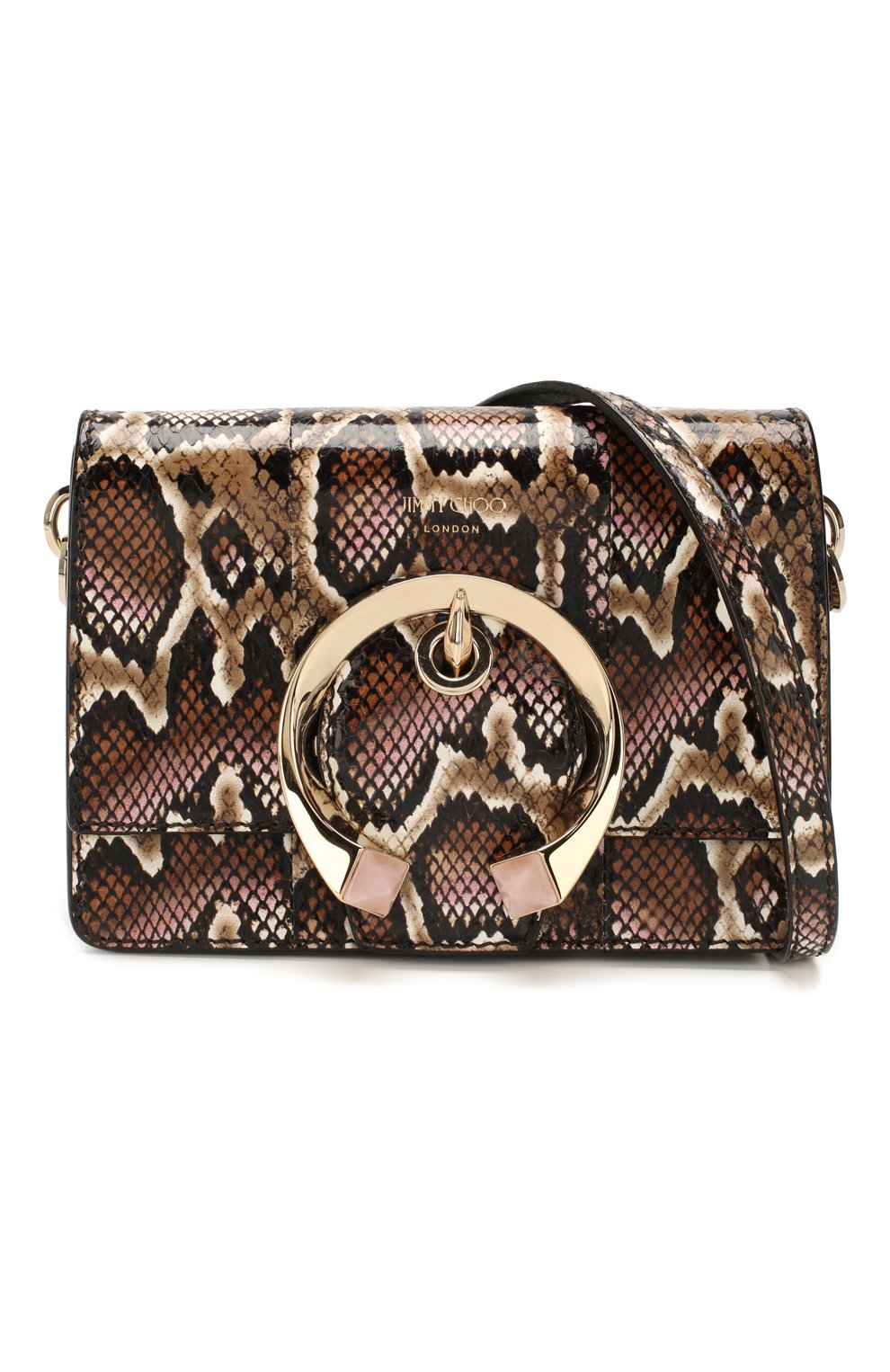 Сумка madeline JIMMY CHOO коричневого цвета по цене 196500 руб., арт. MADELINE SH0ULDER/S/YTG, фото 5 Сумка madeline JIMMY CHOO, арт. MADELINE SH0ULDER/S/YTG, фото 5