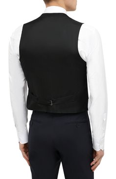Мужской шерстяной жилет TOM FORD черного цвета, арт. Q22R97/31AL41_2 | Фото 4 (Материал подклада: Шелк, Купро; Длина (верхняя одежда): Короткие; Матер�иал внешний: Шерсть; Стили: Классический; Мужское Кросс-КТ: Жилет-классика; Региональные ограничения белый список (Axapta Mercury): RU; Материал сплава: Проставлено; Драгоценные камни: Проставлено)