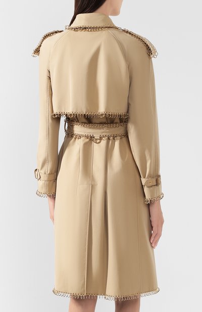 Хлопковый тренч gabardine BURBERRY бежевого цвета по цене 876000 руб., арт. 4560909, фото 4 Хлопковый тренч gabardine BURBERRY, арт. 4560909, фото 4