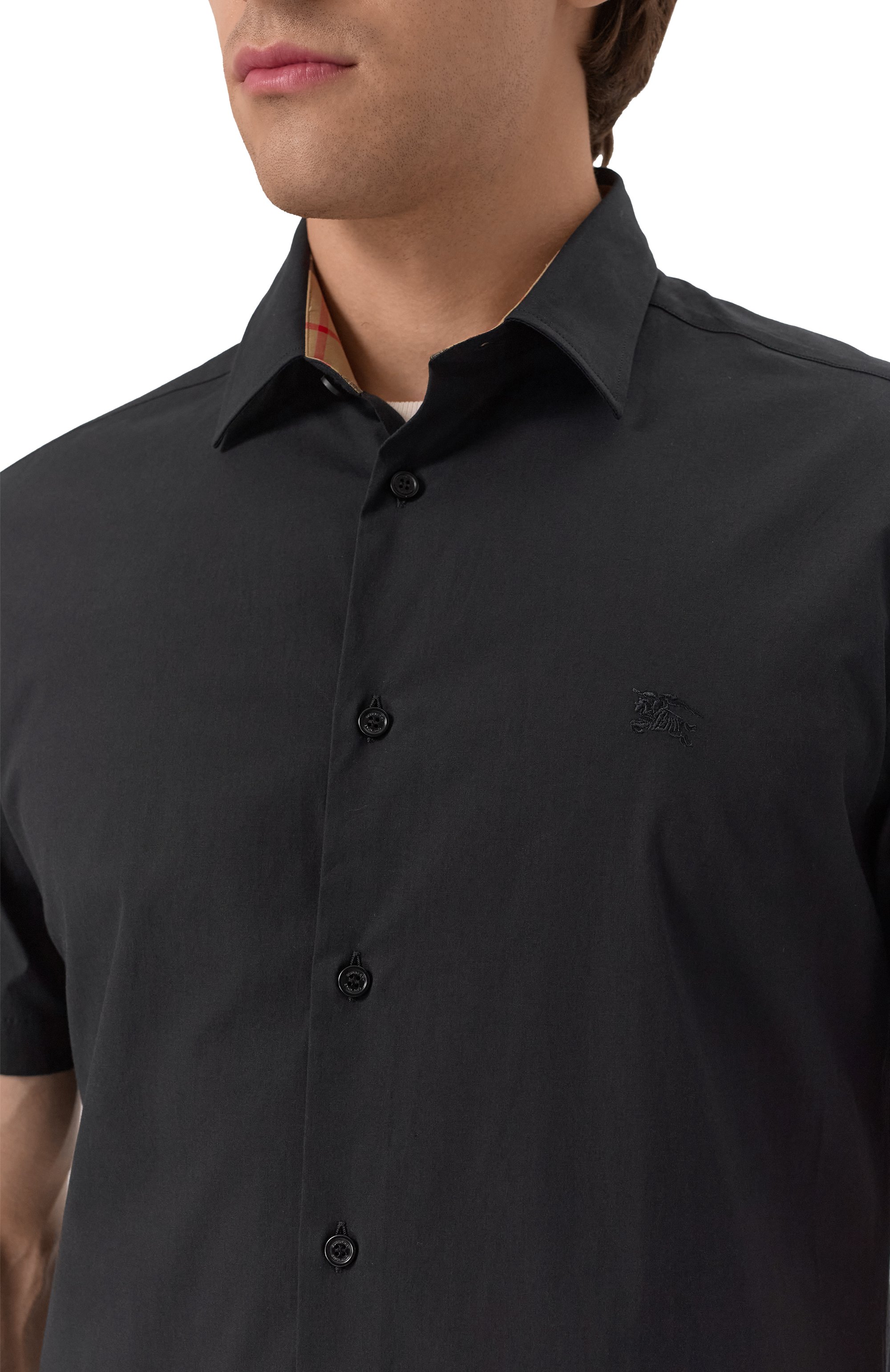 Хлопковая рубашка BURBERRY, арт. 8079596, фото 5