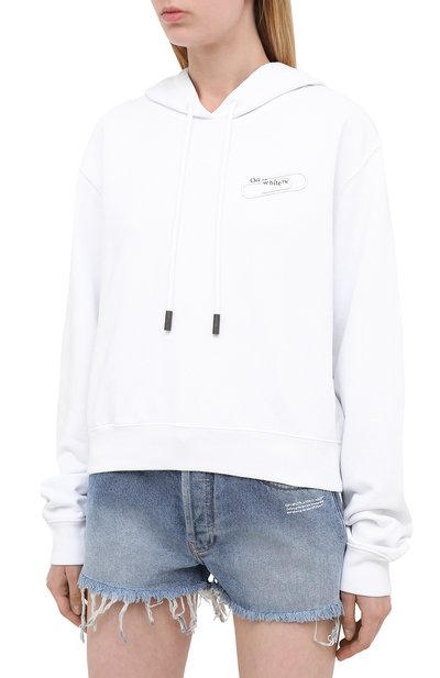 Хлопковое худи OFF-WHITE, арт. 0WBB016E20FLE0010110, фото 3
