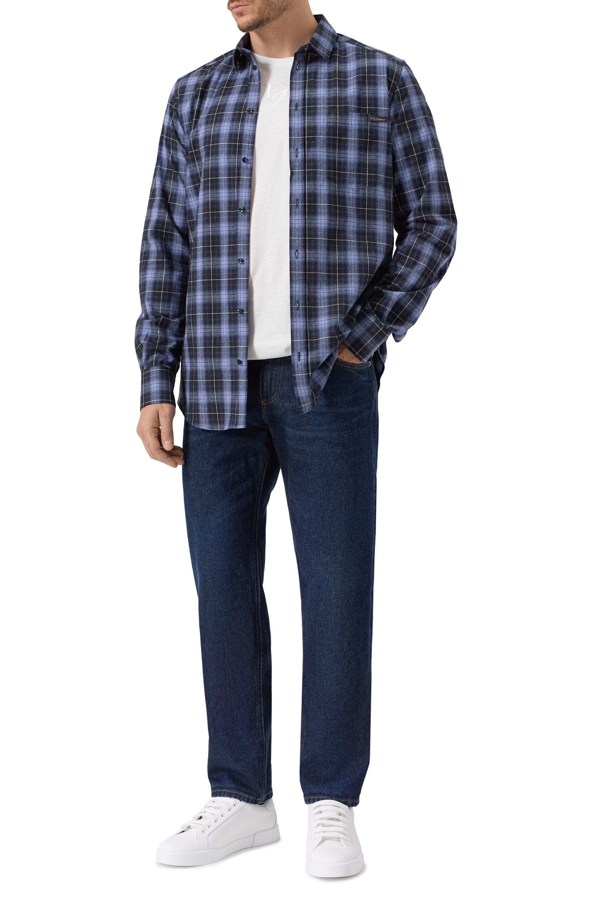 Хлопковая рубашка DOLCE & GABBANA, арт. G5JZ9T/FQ5M4, фото 2