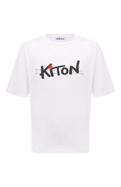 Мужская хлопковая футболка KITON, арт. UMK0364