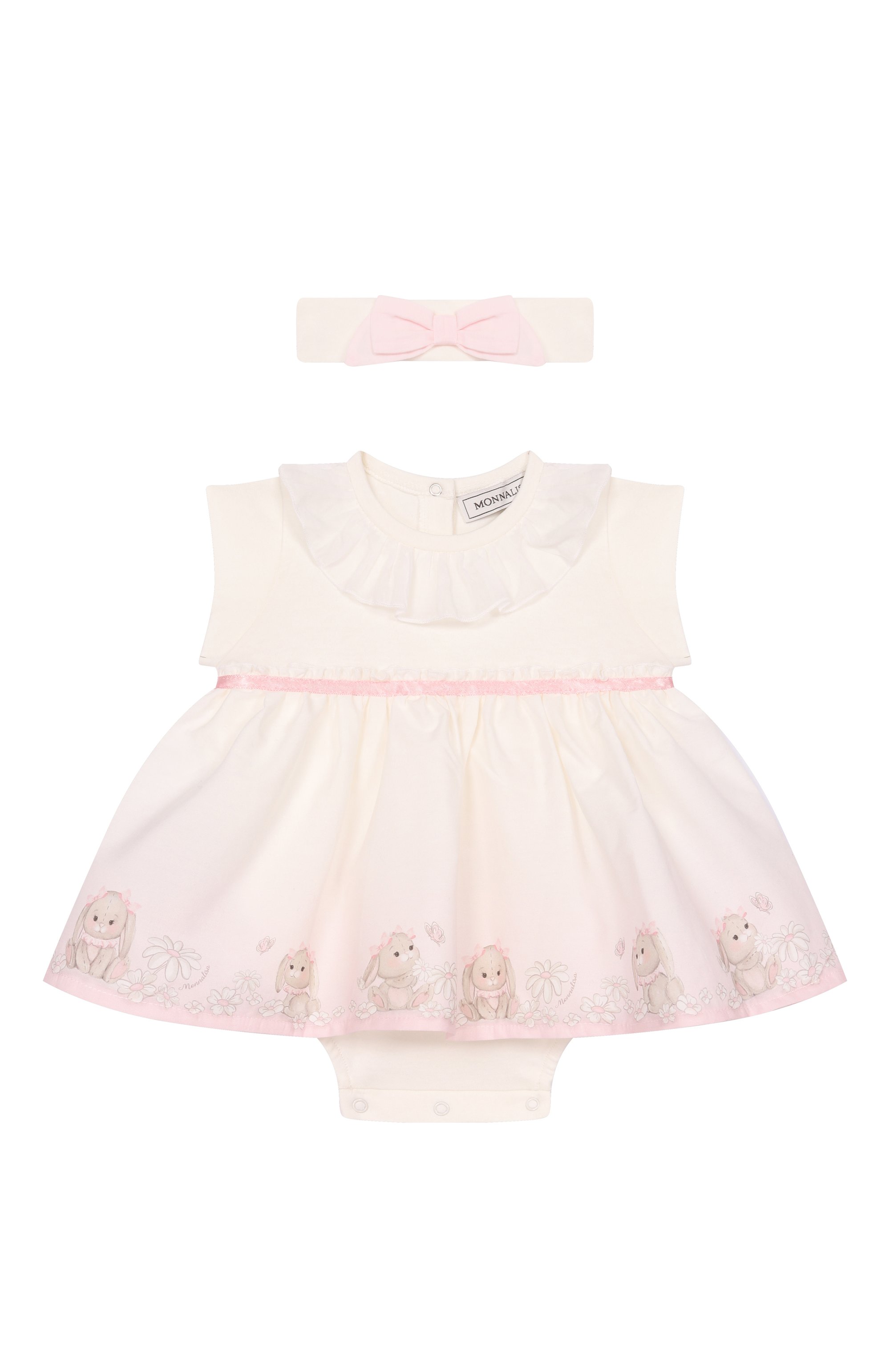 Комплект из боди и повязки на голову MONNALISA, арт. 35G511, фото 1