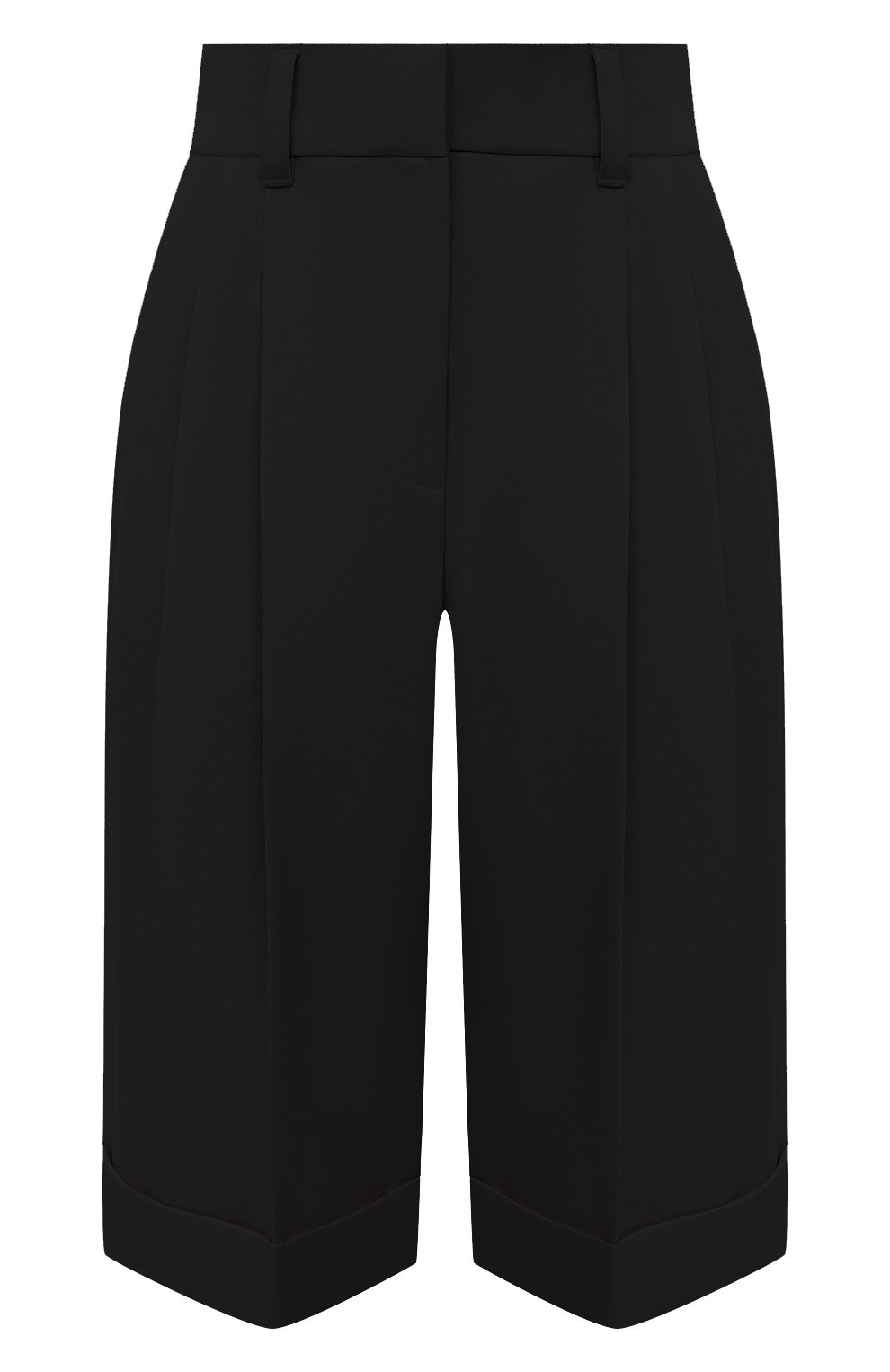 Шерстяные шорты BRUNELLO CUCINELLI черного цвета по цене 89500 руб., арт. MP171P7322, фото 1 Шерстяные шорты BRUNELLO CUCINELLI, арт. MP171P7322, фото 1