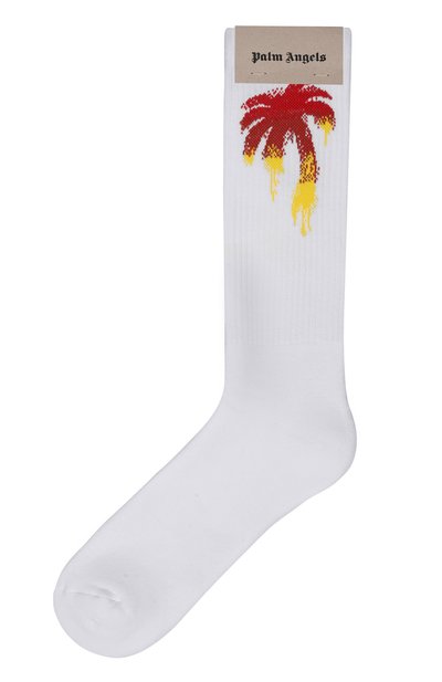Мужские хлопковые носки PALM ANGELS, арт. PMRA001F23FAB0020125