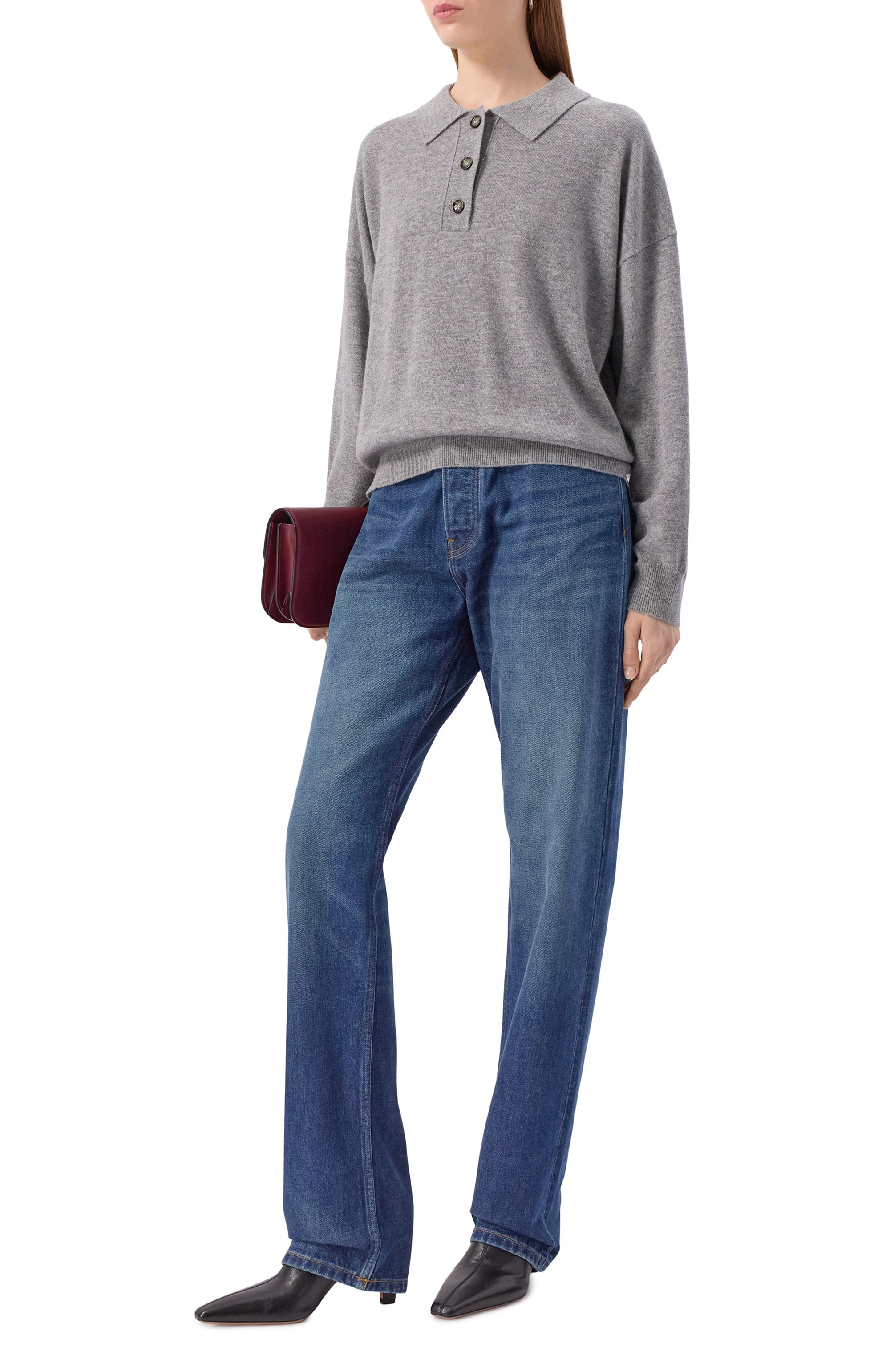 Поло из шерсти и кашемира ALLUDE, арт. 255/17653, фото 2