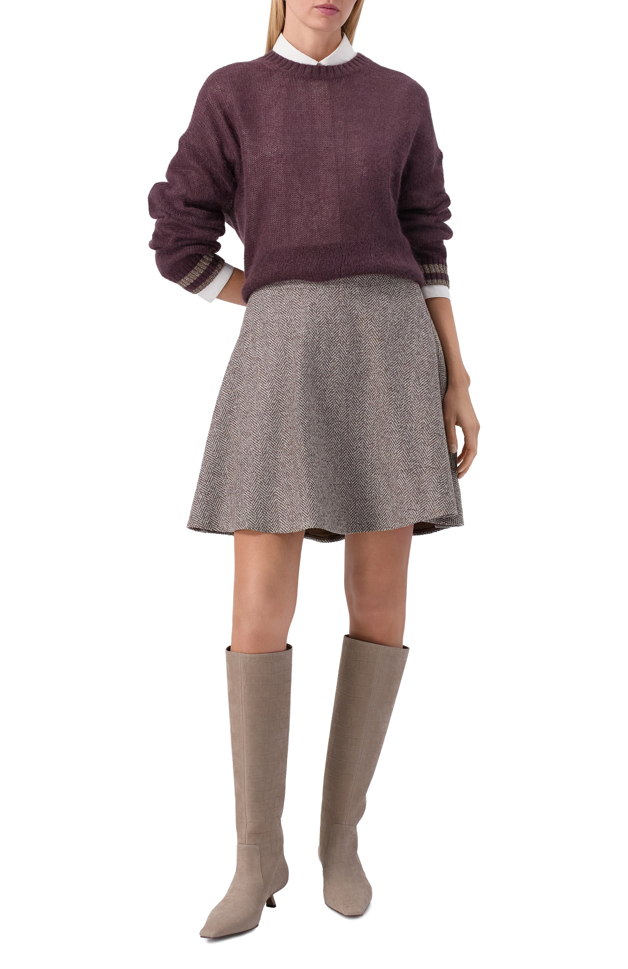 Шерстяная юбка BRUNELLO CUCINELLI, арт. MG529G3919, фото 2