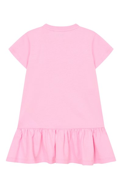 Хлопковое платье MOSCHINO розового цвета по цене 11750 руб., арт. MDV0DJ/LAA02, фото 2 Хлопковое платье MOSCHINO, арт. MDV0DJ/LAA02, фото 2