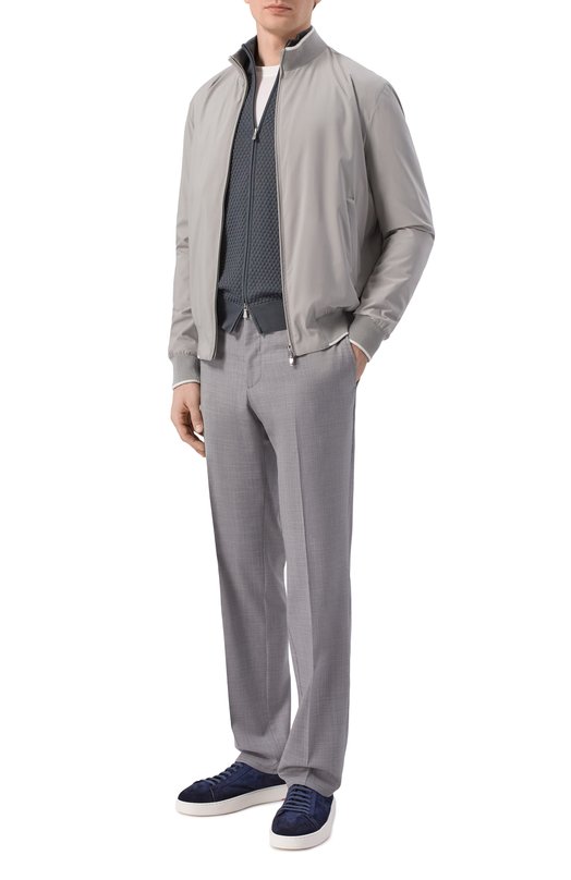 Хлопковый кардиган Gran Sasso 58178/18162 Серый  58178/18162 Фото 2