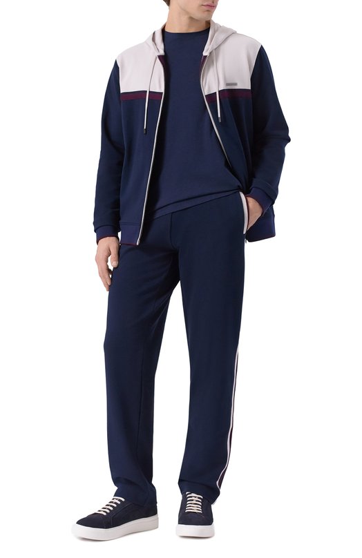 Хлопковая толстовка Stefano Ricci K101046FCR/T25350 Синий  K101046FCR/T25350 Фото 2