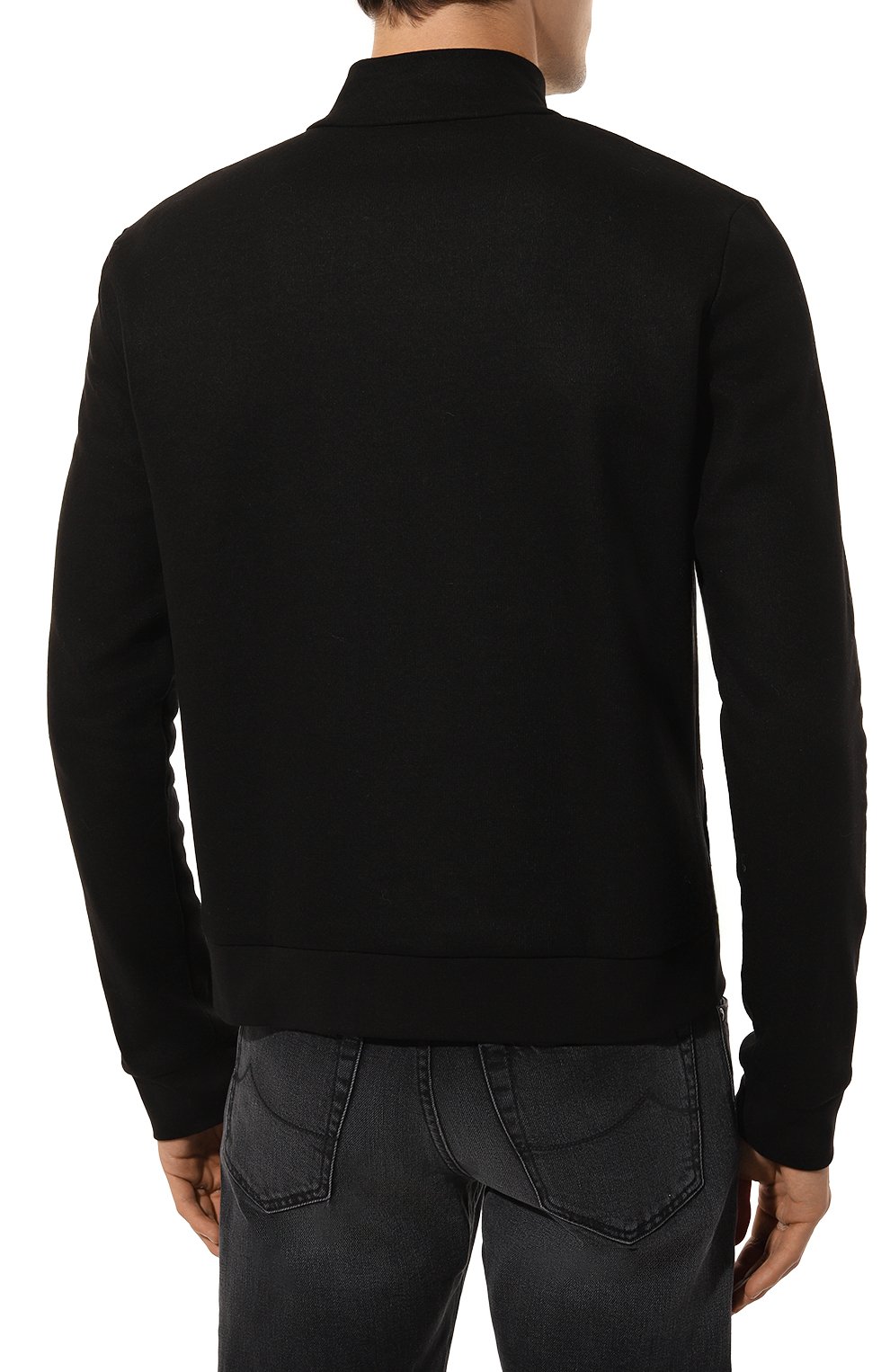 Толстовка из хлопка и шерсти WHO_AM, арт. MC1-P249-BLK/KHAKI, фото 4