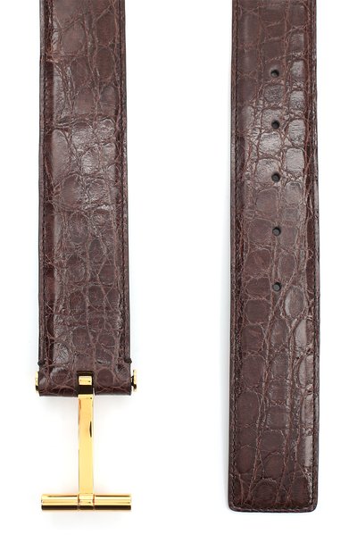 Кожаный ремень с металлической пряжкой TOM FORD, арт. TB154T-A19, фото 2