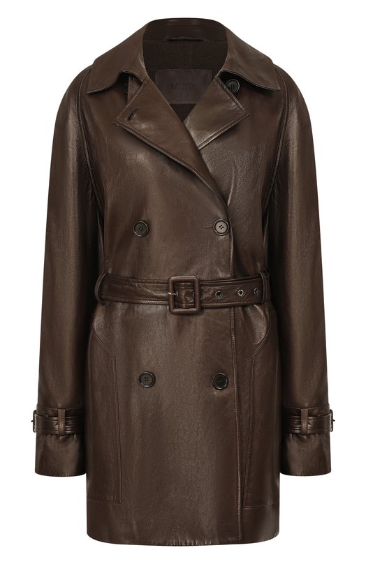 Кожаный тренч MVST ZBKB-Y139-4/Z2764-1 Коричневый ZBKB-Y139-4/Z2764-1