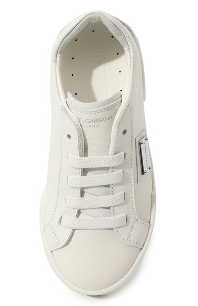 Кожаные кеды portofino DOLCE & GABBANA, арт. DA5183/A3444/24-28, фото 4