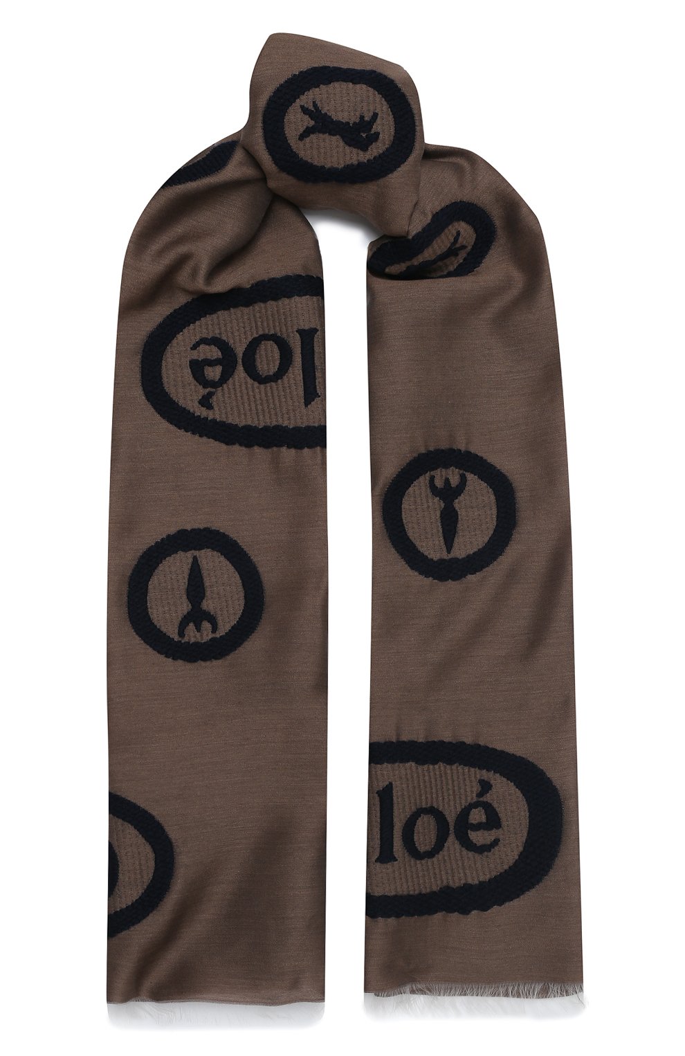 Шерстяной палантин CHLOÉ, арт. CHC19WT043PQ6, фото 1