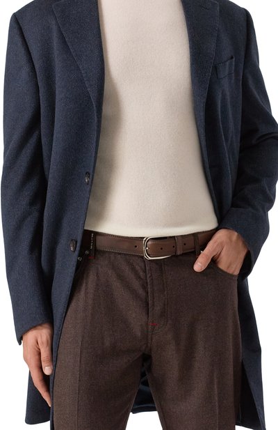 Кожаный ремень BARRETT темно-коричневого цвета по цене 32750 руб., арт. 22B588.6, фото 2 Кожаный ремень BARRETT, арт. 22B588.6, фото 2