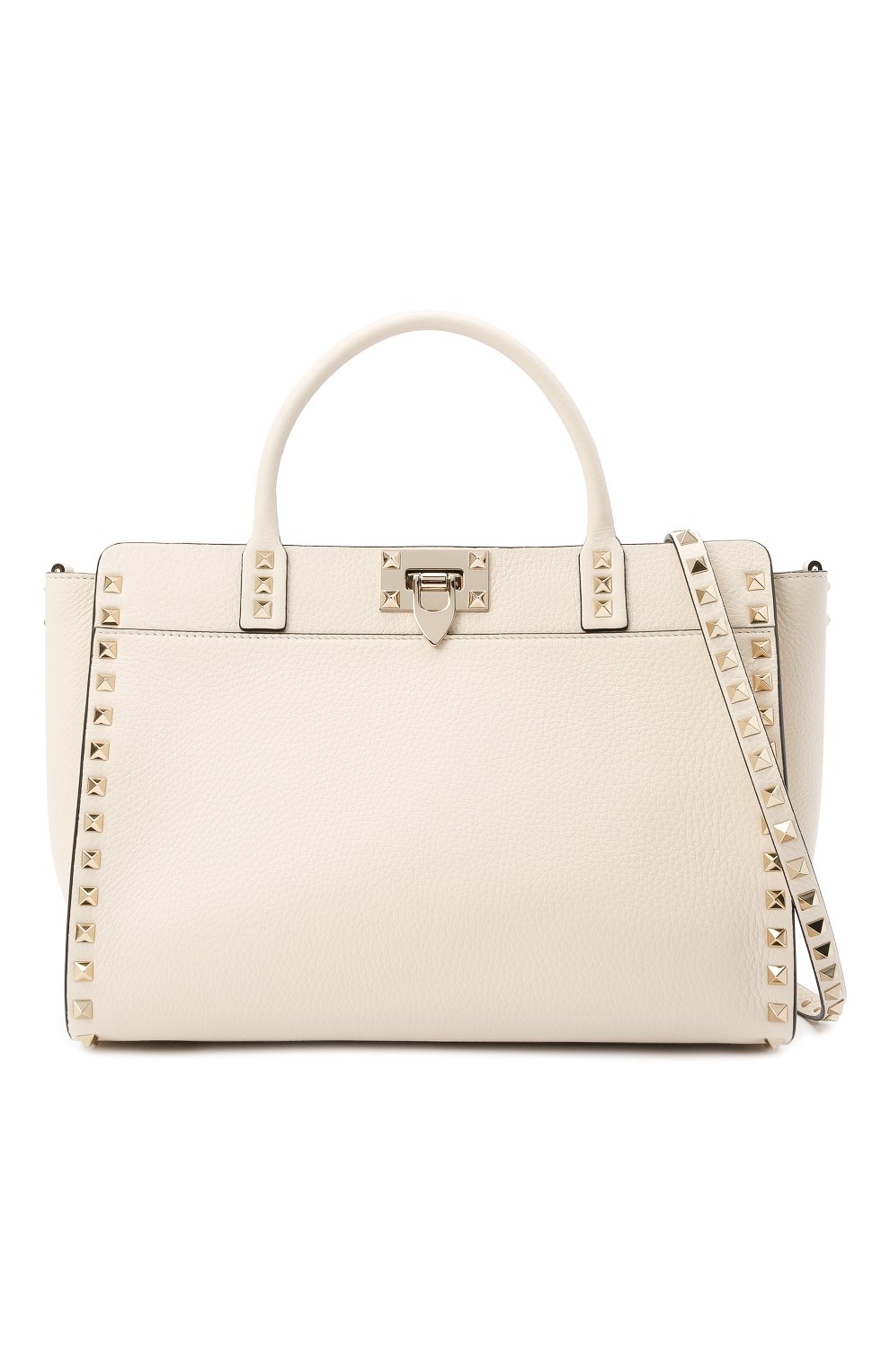 Сумка rockstud VALENTINO кремового цвета по цене 259500 руб., арт. VW2B0I15/VSF, фото 6 Сумка rockstud VALENTINO, арт. VW2B0I15/VSF, фото 6