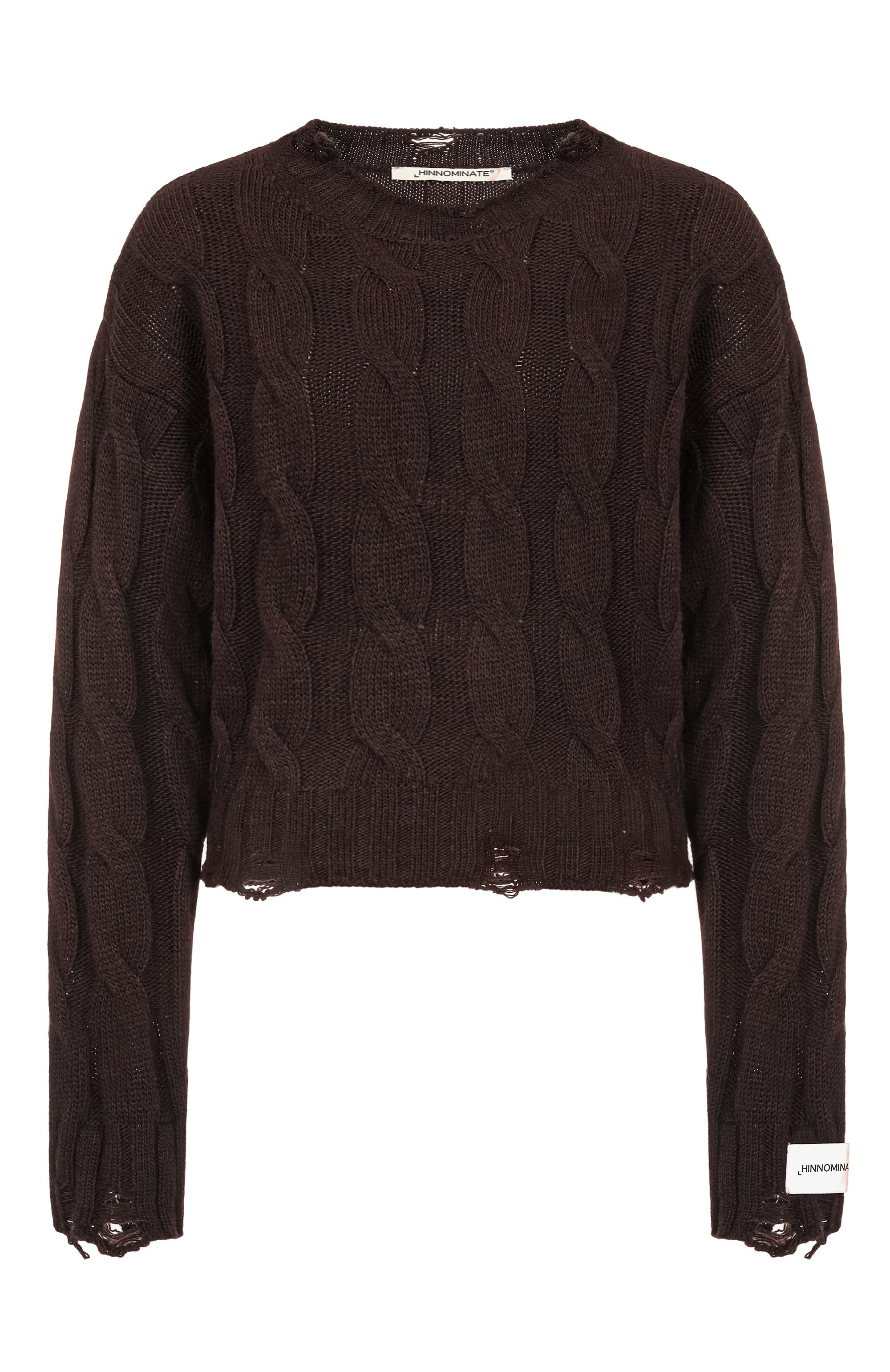 Свитер HINNOMINATE коричневого цвета по цене 19800 руб., арт. HMABW02191, фото 1 Свитер HINNOMINATE, арт. HMABW02191, фото 1