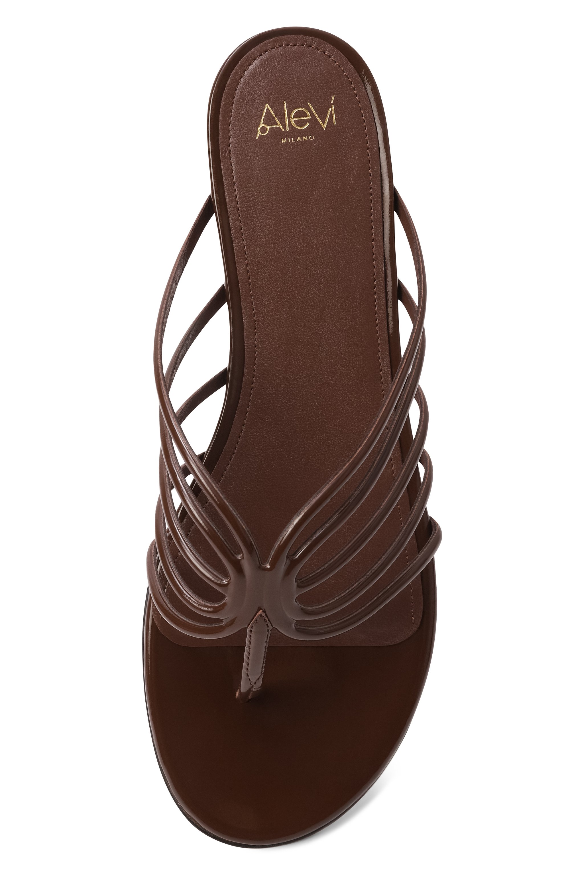 Лакированные шлепанцы lady flat ALEVI MILANO, арт. L26SD004.5.1261X29/CHARME, фото 6