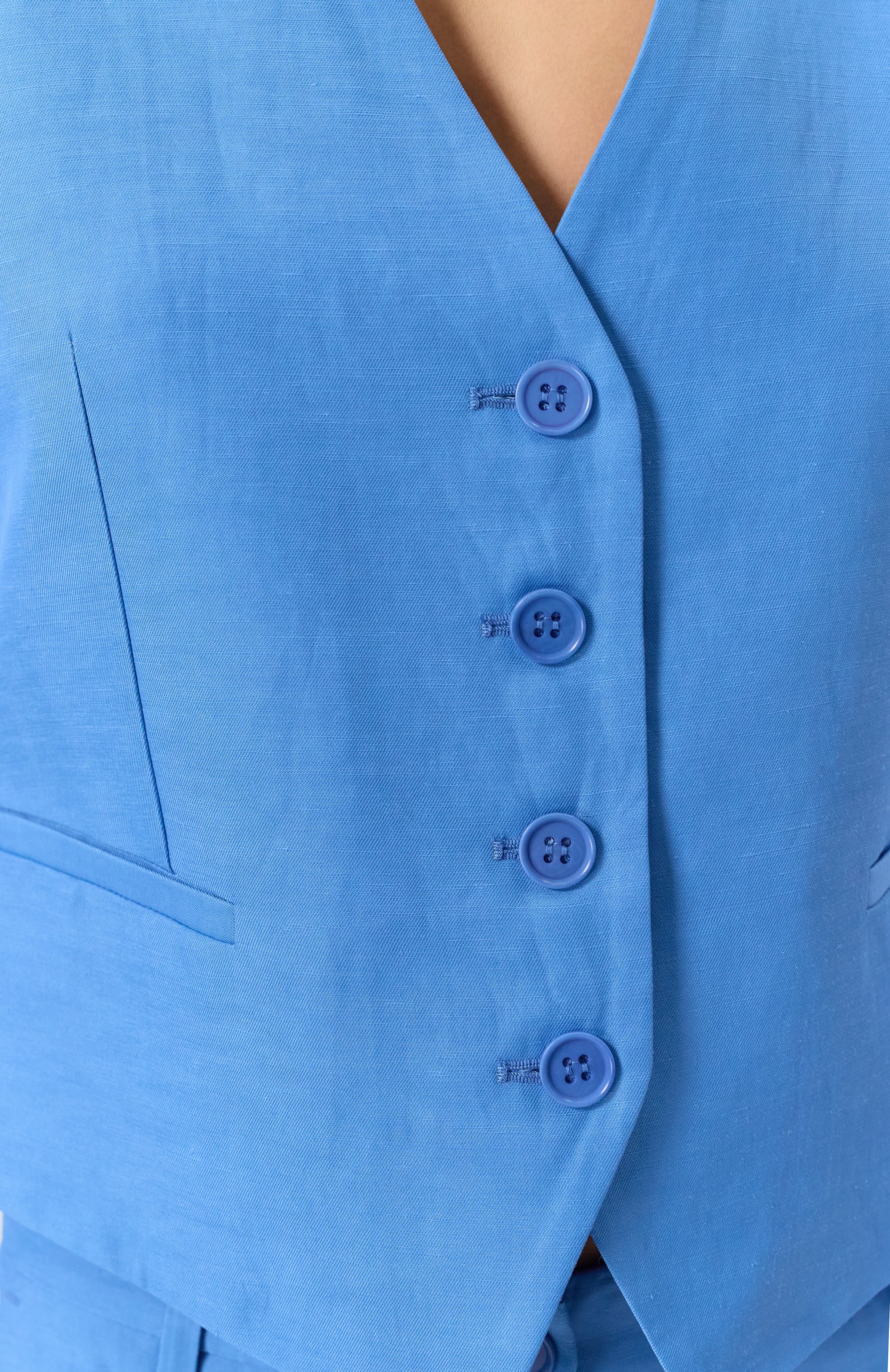 Жилет из вискозы и льна P.A.R.O.S.H., арт. D410028, фото 5