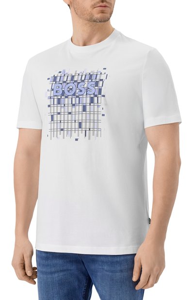 Хлопковая футболка BOSS, арт. 50555799, фото 3