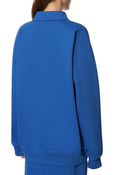 Хлопковое поло DRIES VAN NOTEN синего цвета по цене 45600 руб., арт. 222-011129-5615, фото 4 Хлопковое поло DRIES VAN NOTEN, арт. 222-011129-5615, фото 4