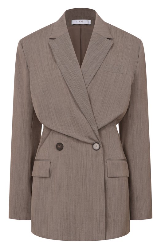 Шерстяной жакет Iro WM07SUNRISE Бежевый WM07SUNRISE