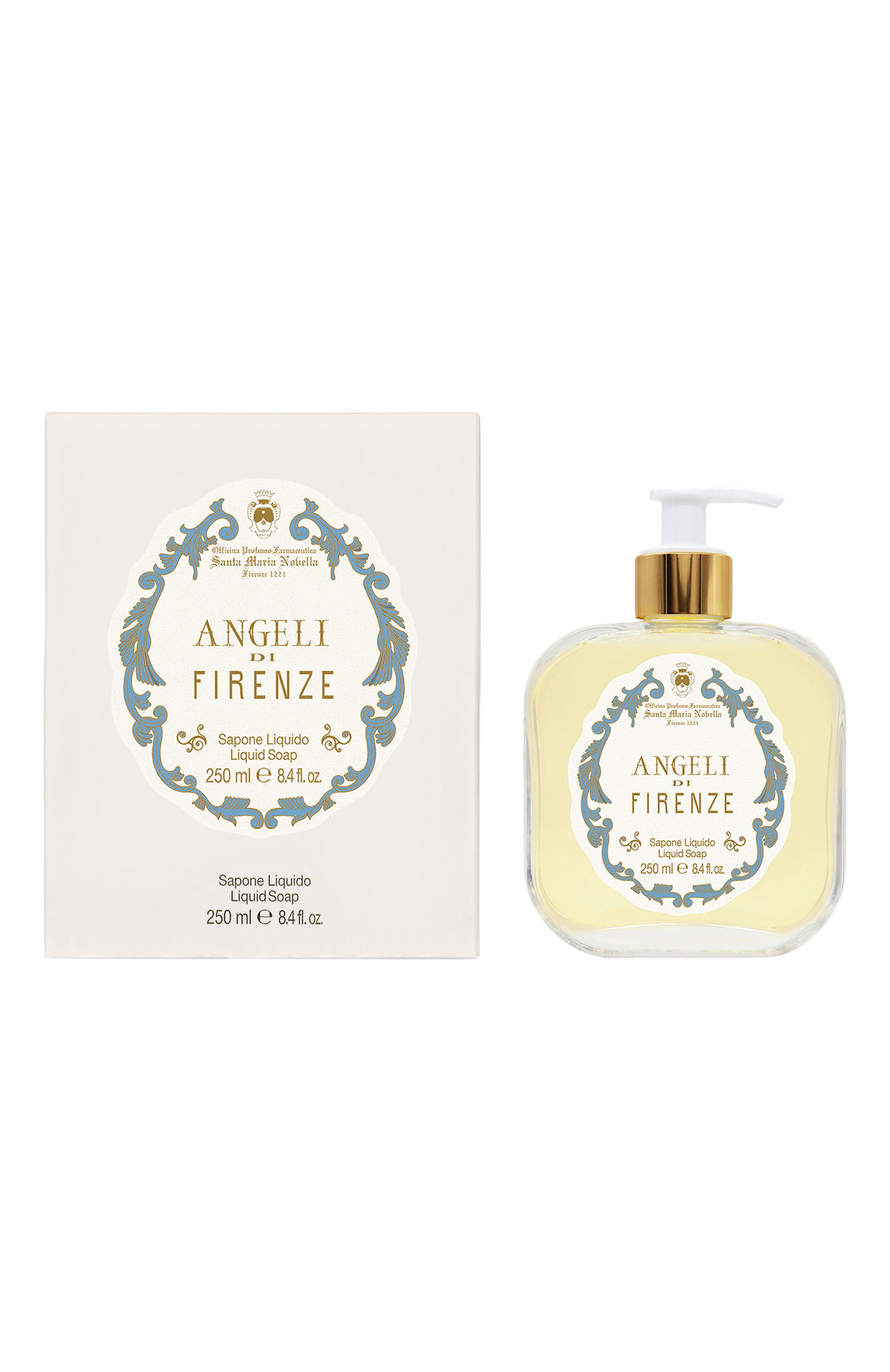 Жидкое мыло для рук angeli di firenze (250ml) SANTA MARIA NOVELLA бесцветного цвета по цене 6900 руб., арт. SMN3239701MRK, фото 2 Жидкое мыло для рук angeli di firenze (250ml) SANTA MARIA NOVELLA, арт. SMN3239701MRK, фото 2