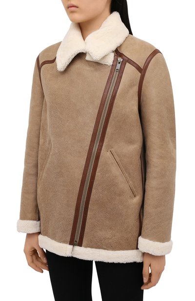 Дубленка ISABEL MARANT ETOILE бежевого цвета по цене 216500 руб., арт. MA0838-20A013E/AZARE, фото 3 Дубленка ISABEL MARANT ETOILE, арт. MA0838-20A013E/AZARE, фото 3