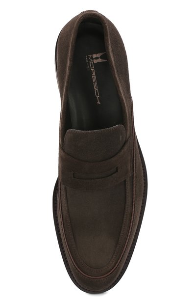 Кожаные пенни-лоферы MORESCHI темно-коричневого цвета по цене 54250 руб., арт. 43199/EM, фото 5 Кожаные пенни-лоферы MORESCHI, арт. 43199/EM, фото 5